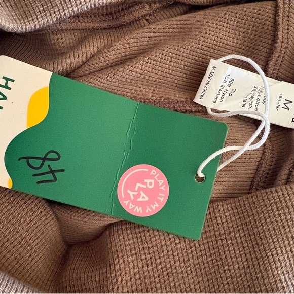 NWT HALARA Brown High-Rise Cargo Jogger Pants - Picture 13 of 14